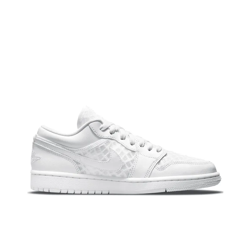 Jordan 1 Retro Low Breathe Triple White Women's-1