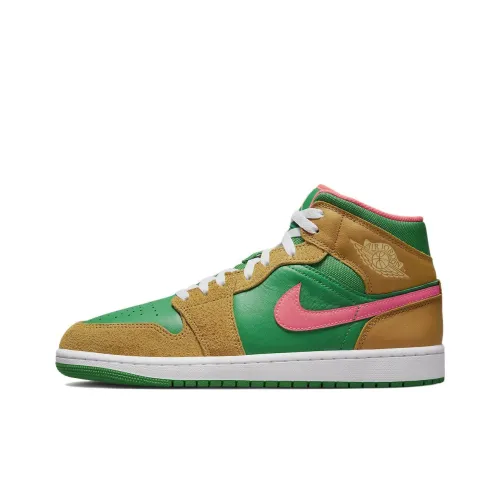 Jordan 1 Mid SE Wheat Watermelon