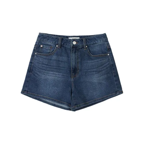 GUESS Denim Shorts Women's Dark Blue