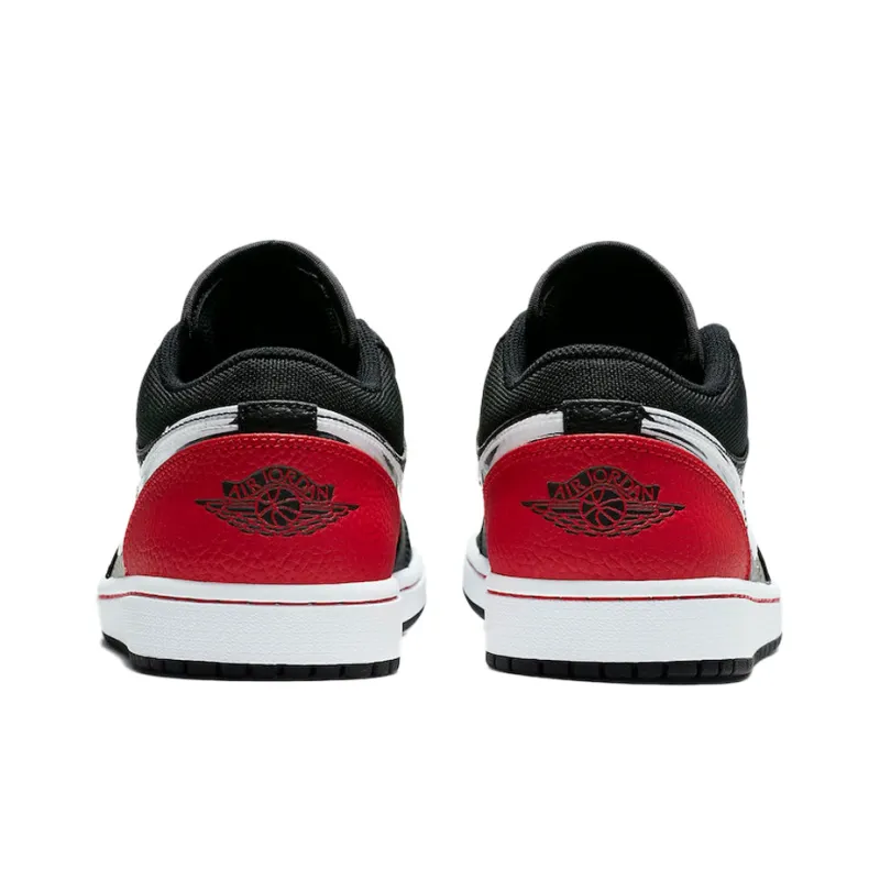 Jordan 1 Low Brushstroke Swoosh Black-4