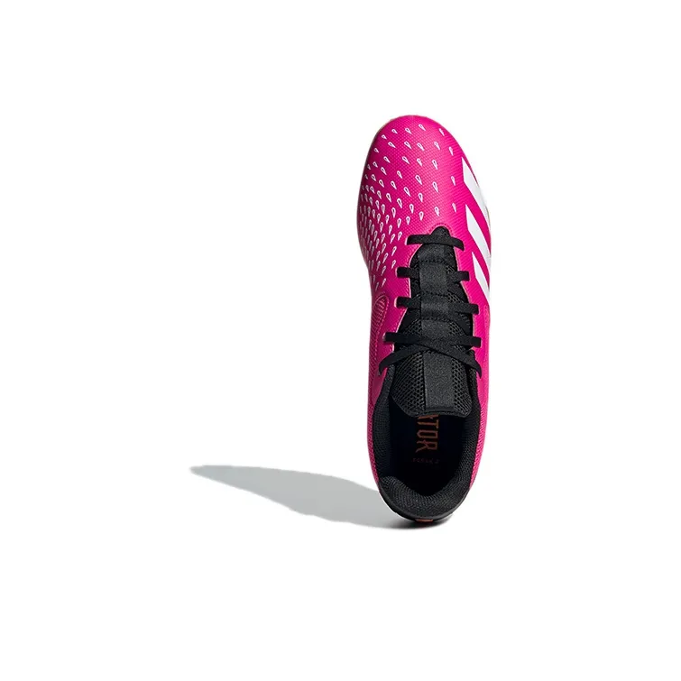 Adidas Predator Freak.4 IC/IN Indoor Wear-Resistant Soccer Shoes Men's Rose Red-4