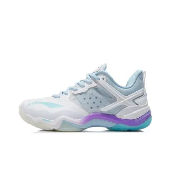 LiNing Sonic Boom OP Cushioning Anti Slip And Wear Resistant Support Low Top Badminton Shoes Women's Standard White