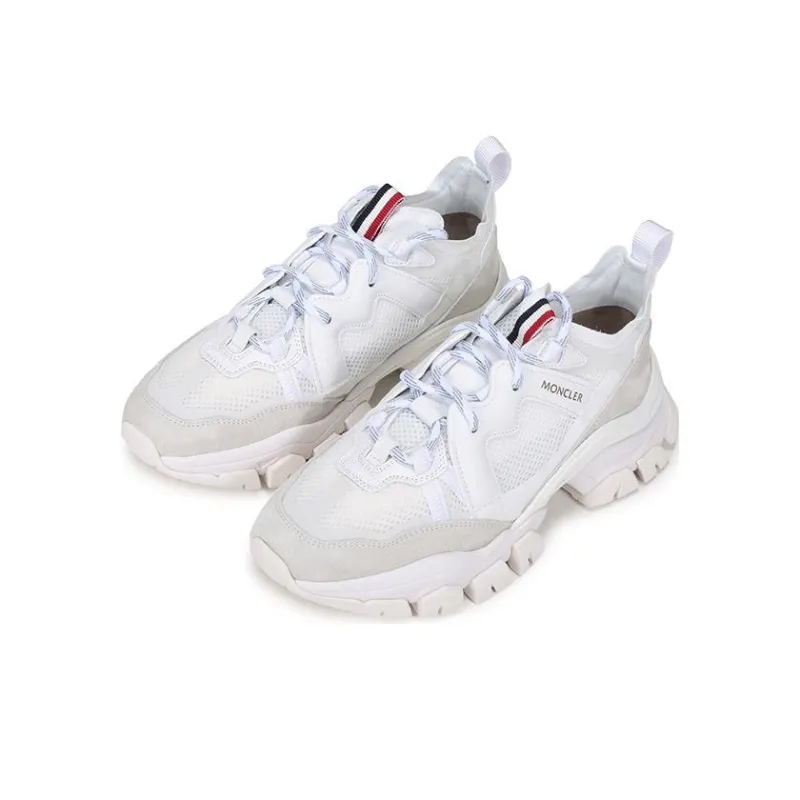 Moncler Breathable Low Top Sports Casual Shoes Men's White-2