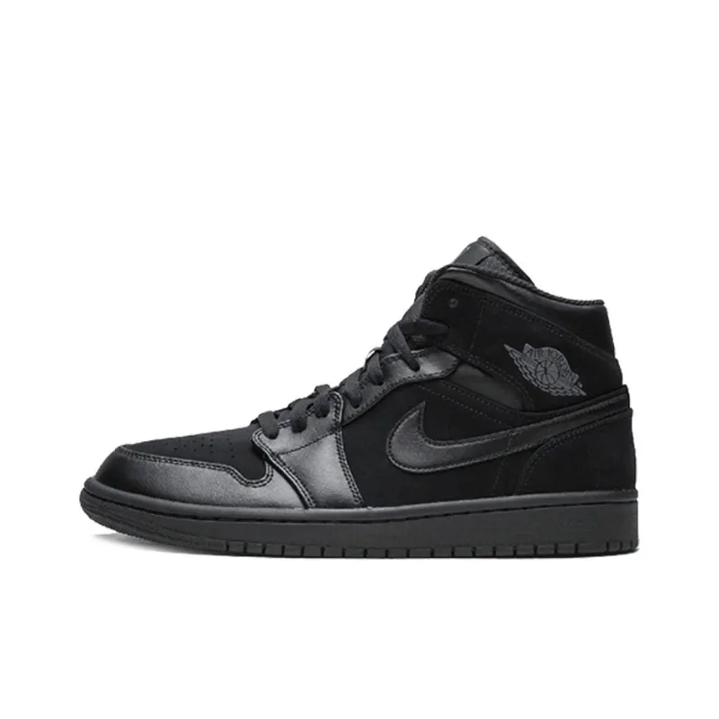 Jordan 1 Mid Triple Black 2018-0