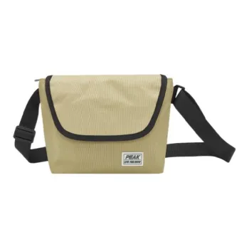 PEAK Fabric Shoulder Bag, Crossbody Bag Regular Unisex Khaki