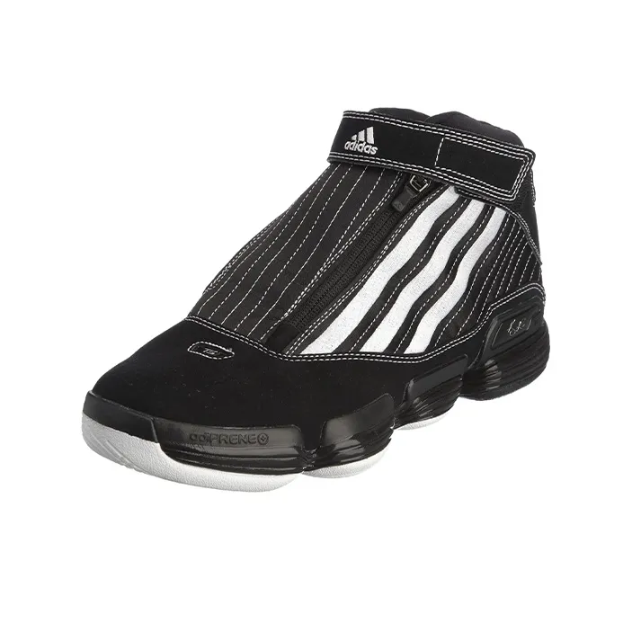 Adidas TS Supernatural Creator Slip-Resistant Coverage Mid-Top Vintage Basketball Shoes Men's Black White-2