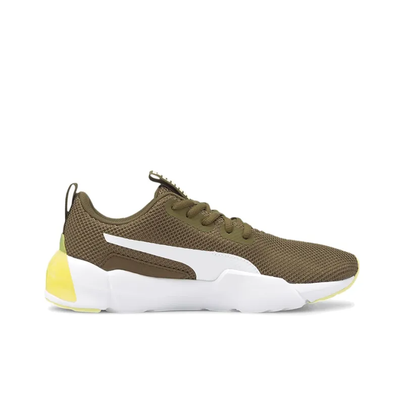 PUMA CELL Series Vorto Gleam Cushioned Wear-Resistant Lightweight Low-Top Training Shoes Women's Brownish-green-white-1