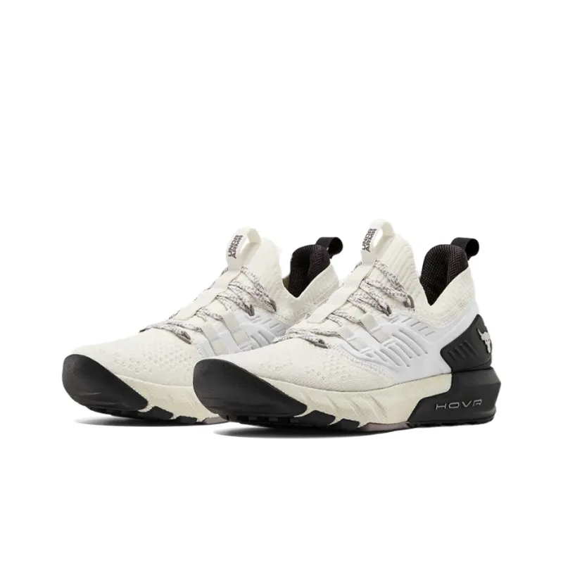 Under Armour Project Rock 3 Training Shoes White/Black Women's-2