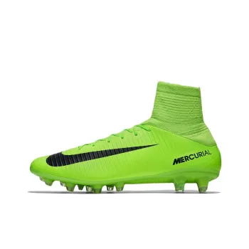Nike MERCURIAL VELOCE 3 AG Rubber Short Studs Cushioning Anti Slip And Wear Resistant Soccer Shoes Men's Green Black
