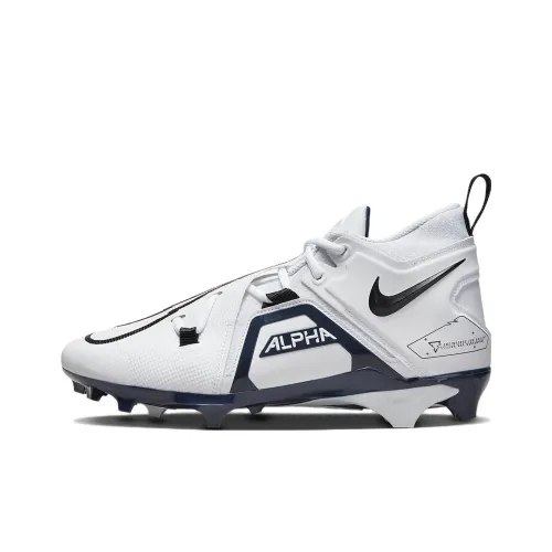 Nike Alpha Menace Soccer Shoes Men Mid-Top White Navy Blue