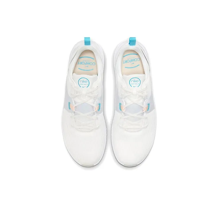 Nike City Trainer 3 Anti-Slip Wear-Resistant Low-Top Training Shoes Women's White Silver Blue-3