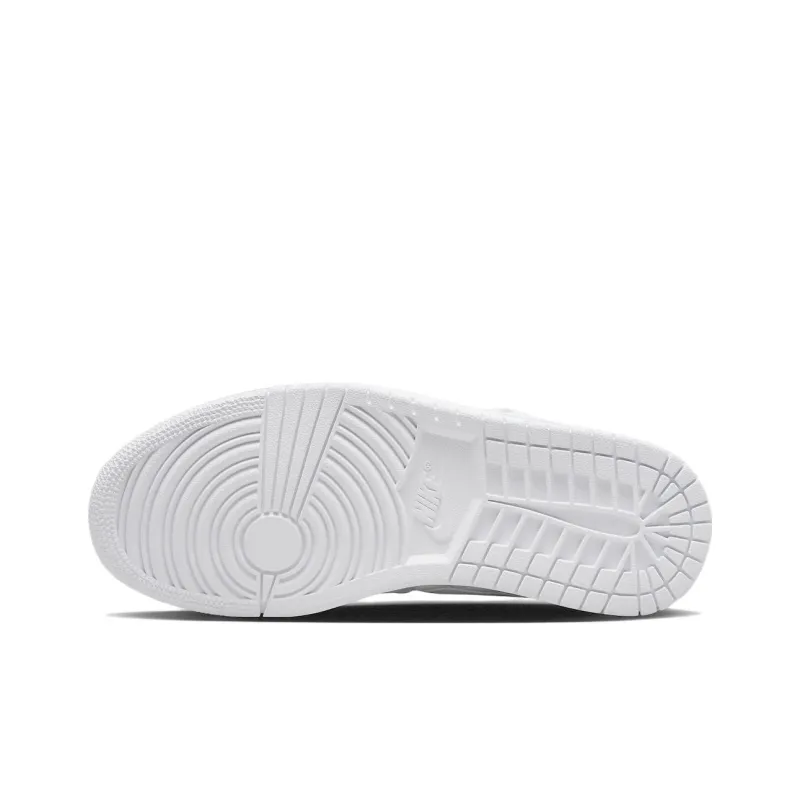 Air Jordan 1 Low Triple White Quilted Women's - POIZON