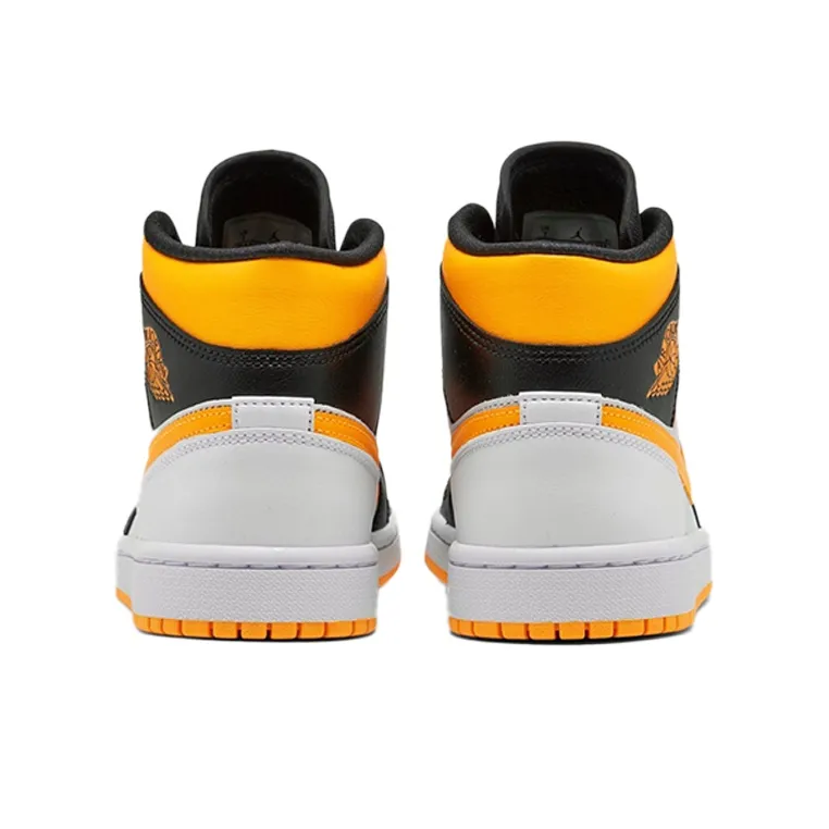 Jordan 1 Mid Laser Orange Black Women's-4