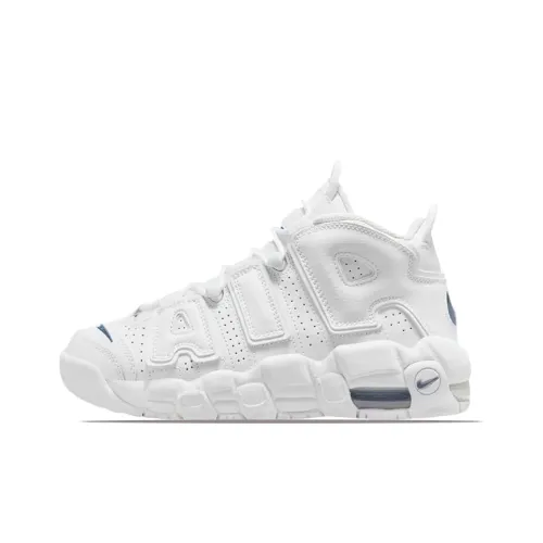 Nike Air More Uptempo White Midnight Navy (GS)