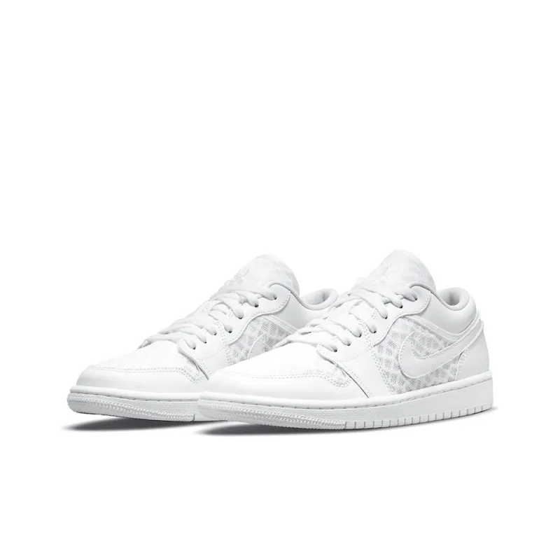 Jordan 1 Retro Low Breathe Triple White Women's-2