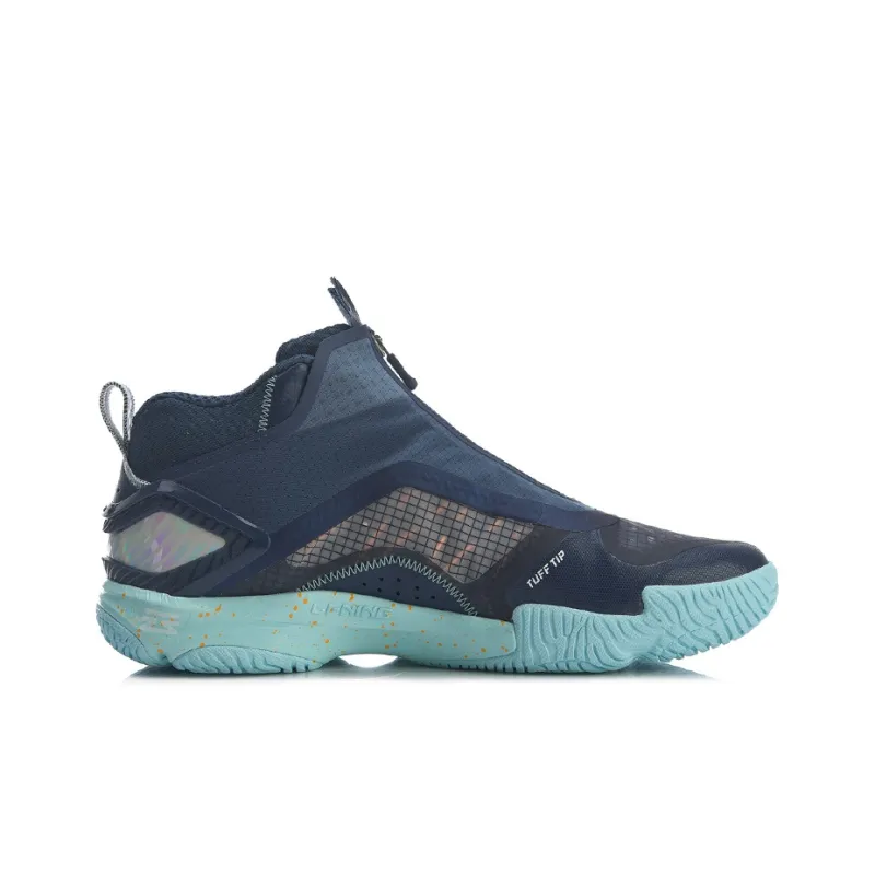 LiNing 5.0 Cushioning, Slip Resistant, Abrasion Resistant, Coverage, Support Mid Top Training Shoes Unisex Blue-1