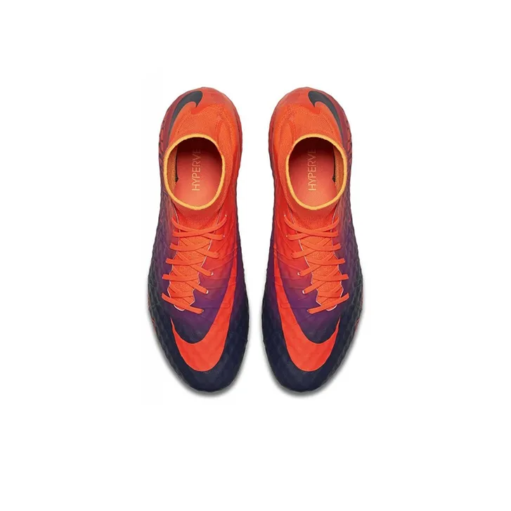 Nike Hypervenom Phantom 2 Soccer Shoes Men High-Top Orange/Purple/Black-3