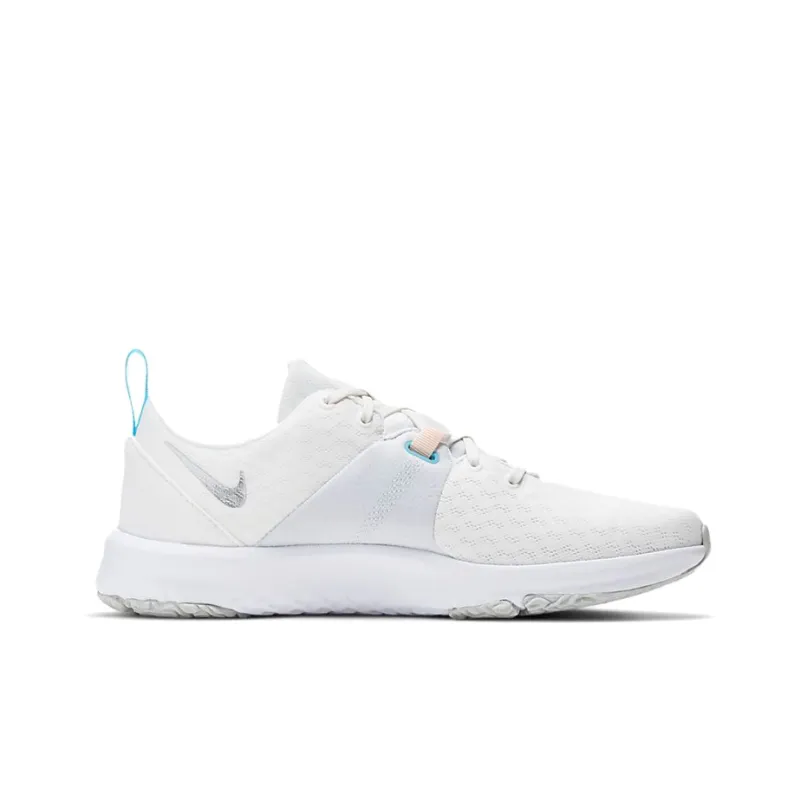 Nike City Trainer 3 Anti-Slip Wear-Resistant Low-Top Training Shoes Women's White Silver Blue-1
