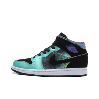 Jordan 1 Mid Atomic Teal Ultraviolet GS