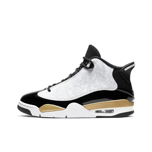 Jordan Dub Zero Black Metallic Gold White