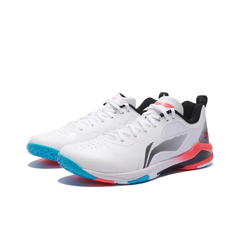 LiNing Sprint SE Cushioned Anti Slip And Wear Resistant Lightweight Low Top Badminton Shoes Unisex White Black-2