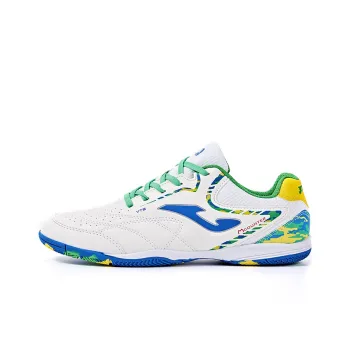 Joma IC/IN Anti Slip Wear Resistant Soccer Shoes Men's White Green