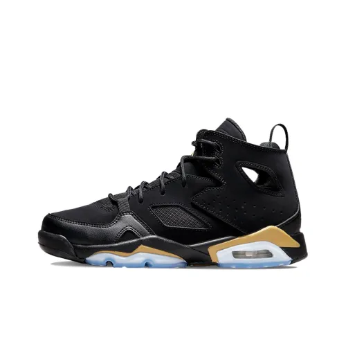 Air Jordan Flight Club 91 'Black Metallic Gold' GS