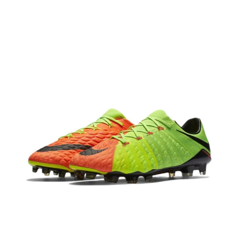Nike Hypervenom Phelon Soccer Shoes Men Low Top Green/Orange/Black-2