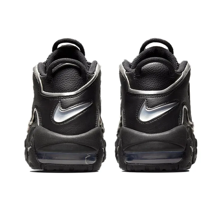 Nike Air More Uptempo Black Silver Women's-4