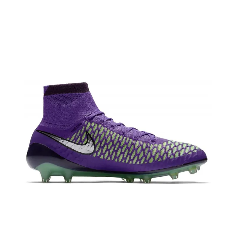 Nike Magista Obra FG Rubber Long Studs Cushioning Anti Slip And Wear Resistant Coverage Soccer Shoes Men's Purple-1