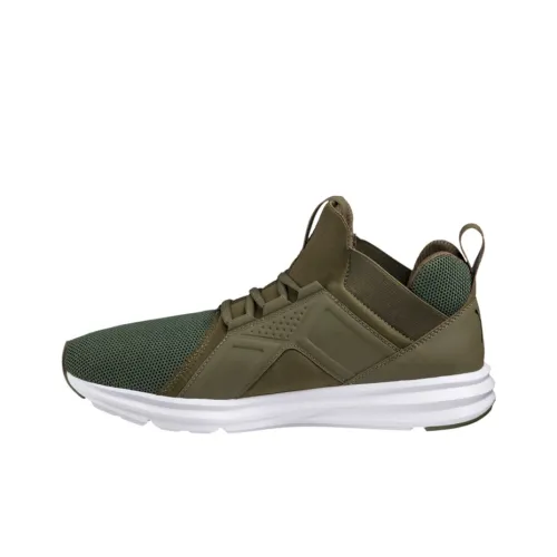 PUMA Enzo Training Shoes Men Mid-Top Dark Green