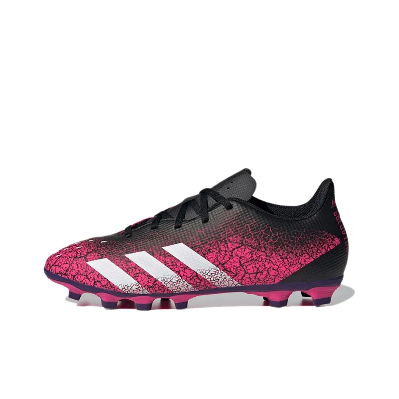 Adidas Predator Freak .4 AG Rubber Short Studs Artificial Ground Wear-Resistant Soccer Shoes Men's Pink Black-0