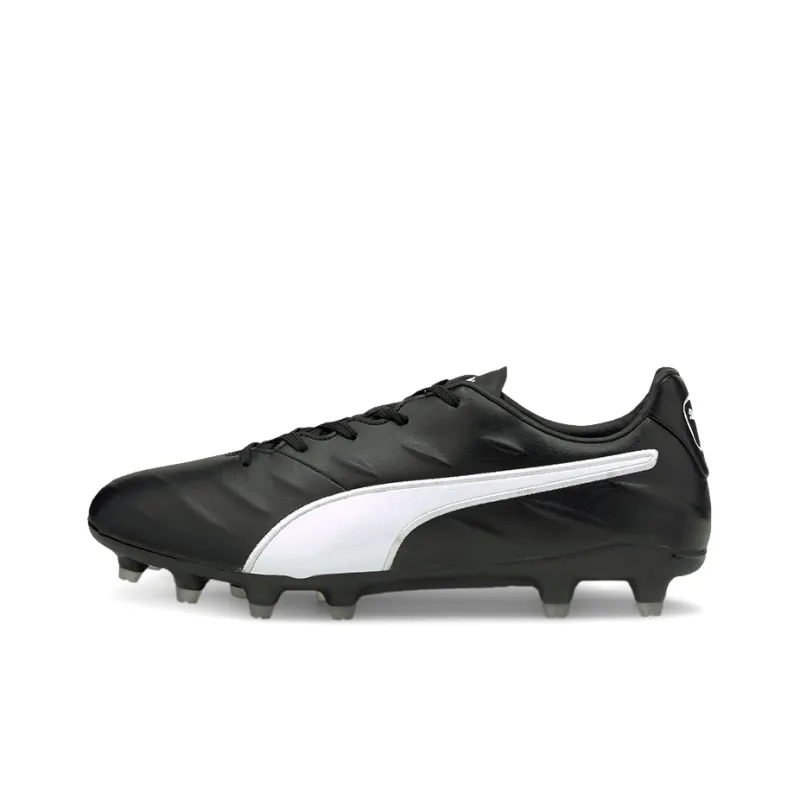 Puma Vegan King Pro 21 SL FG 'Black White'-0