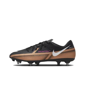 Nike Phantom GT2 Academy SG-Pro Anti-clog Traction Soft Ground Soccer Shoes Unisex Black Gold