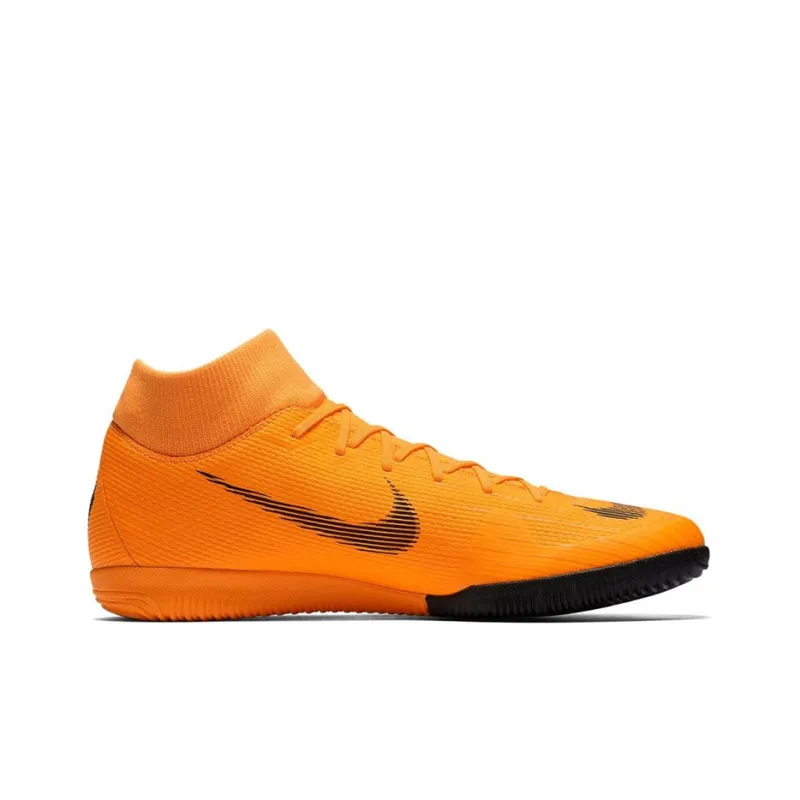 Nike Mercurial Superfly 6 IC/IN Cushioning Anti Slip And Wear Resistant Soccer Shoes Men's Orange-1