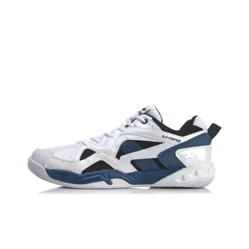LiNing Low Top Badminton Shoes Men's White Blue