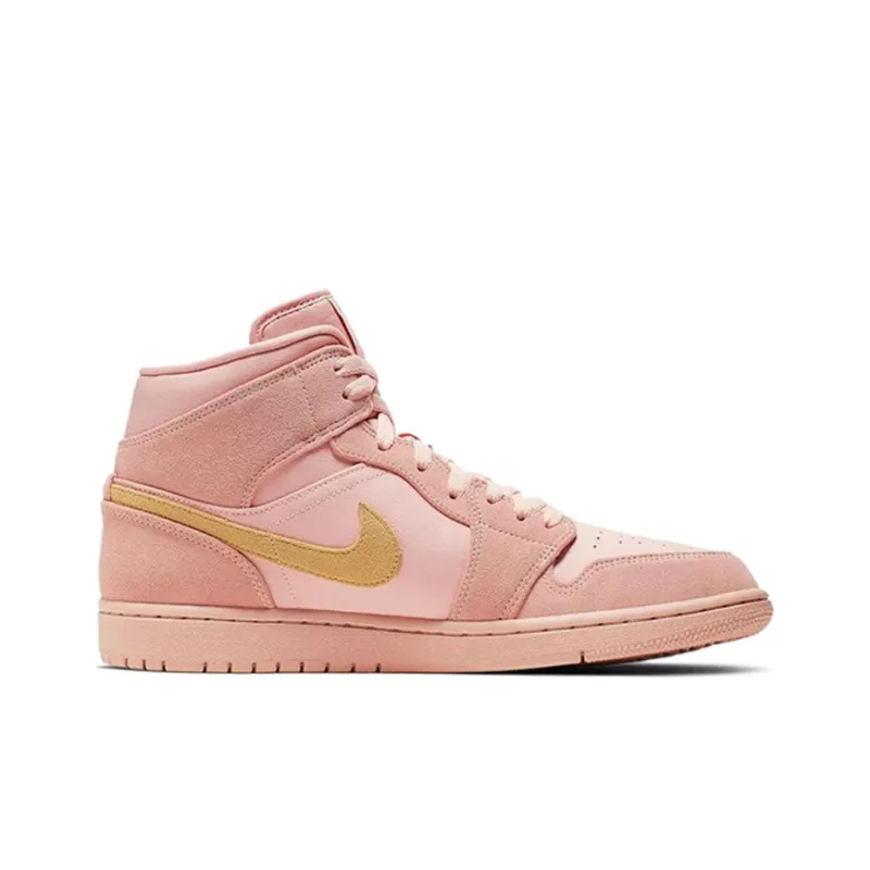 Jordan 1 Mid Coral Gold-1