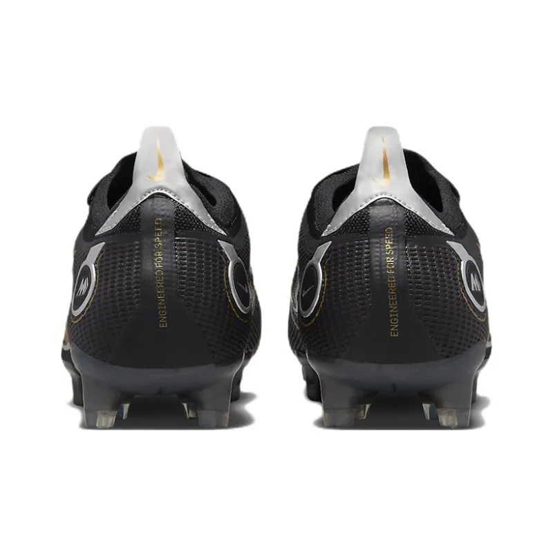 Nike Mercurial Vapor 14 Elite Fg Black Metallic Silver Cave Stone Metallic Gold-4