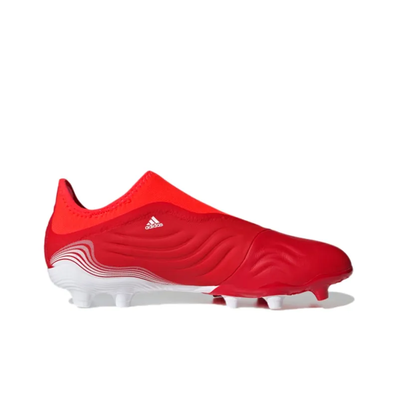 Adidas Copa Sense.3 FG Rubber Long Studs Natural Ground Slip-Resistant Soccer Shoes Men's Red White-1
