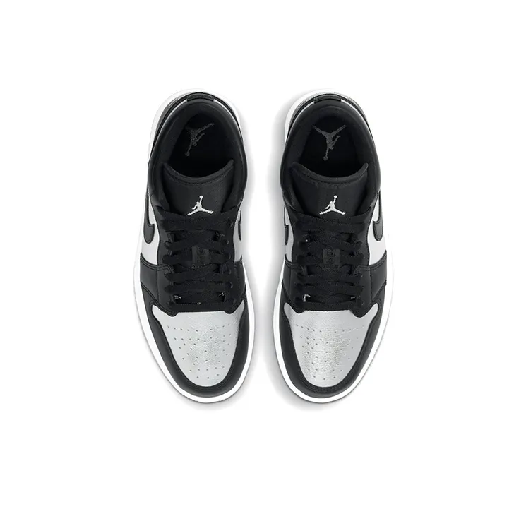 JORDAN 1 Low Se Black Metallic Silver Women's-3