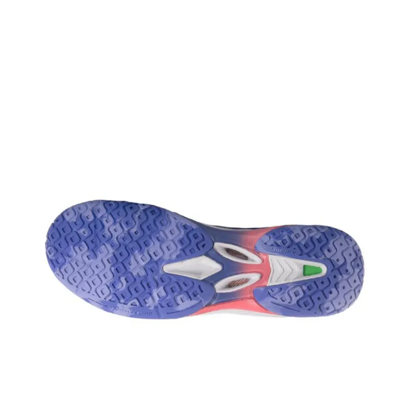 VICTOR Cushioning Anti Slip And Wear Resistant Breathable Coverage Low Top Badminton Shoes Unisex Purple Orange-2