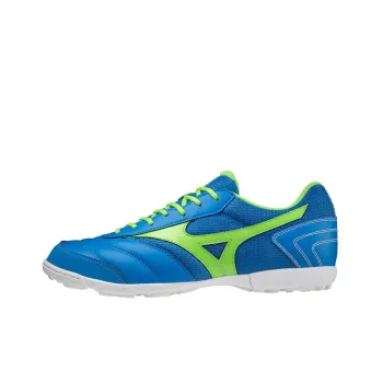 Mizuno Morelia Sala Club TF Grass Anti-Slip Wear-Resistant Soccer Shoes Blue Green
