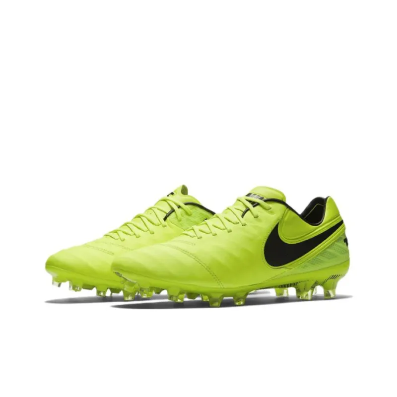 Nike Tiempo Legend 6 Soccer Shoes Men Low Top Neon Yellow/Black-2