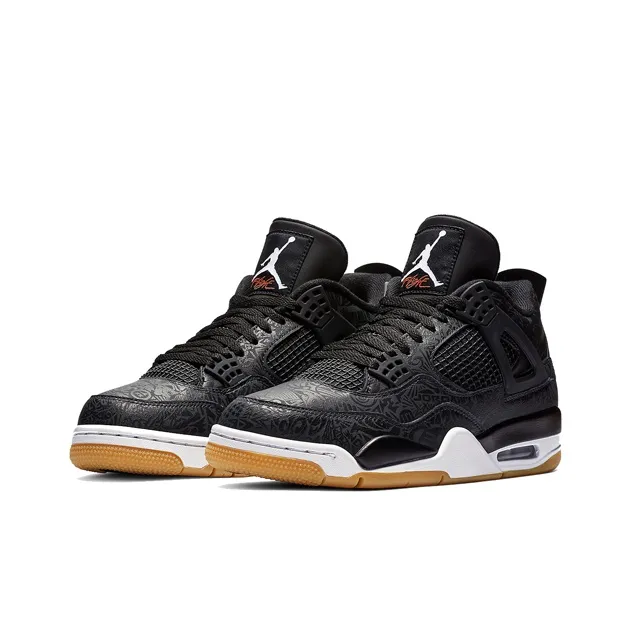 Jordan 4 Retro Laser Black Gum-2
