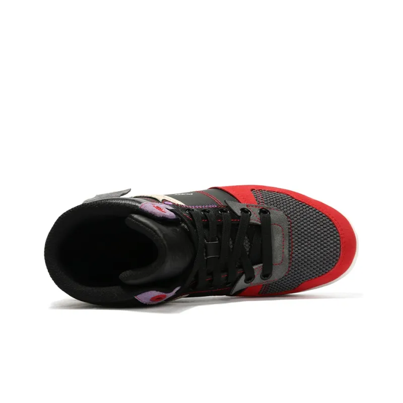 PONY CityWings Cushioning High Top Vintage Basketball Shoes Unisex Black Red-3