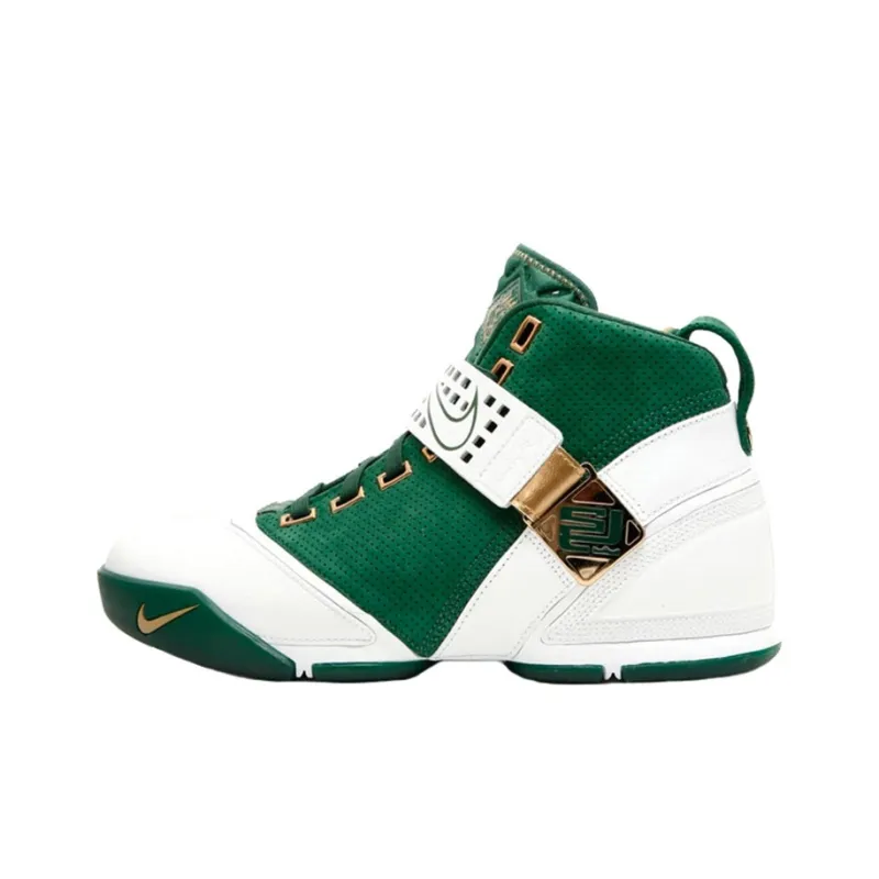 Nike LeBron 5 Gorge Green Metallic Gold-0