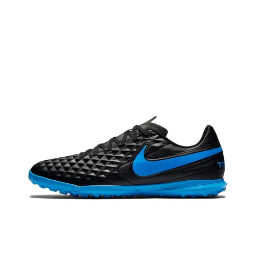 Nike Tiempo Legend 8 Soccer Shoes Men Low-Top Black Blue