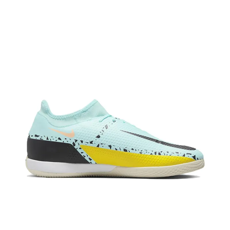 Nike Phantom GT Soccer Shoes Unisex Mid-Top Blue/Yellow-1