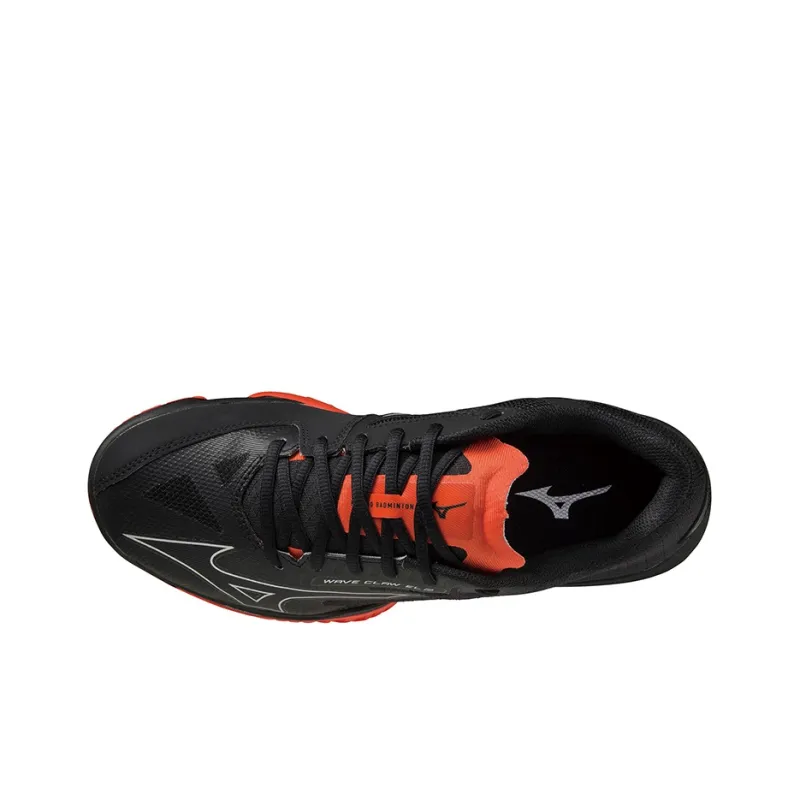 Mizuno Wave Claw Badminton Shoes Unisex Low Top Black/Red-2