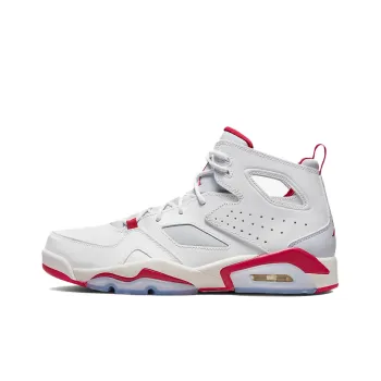 JORDAN Flight Club 91 White Pure Platinum Sail Mystic Hibiscus
